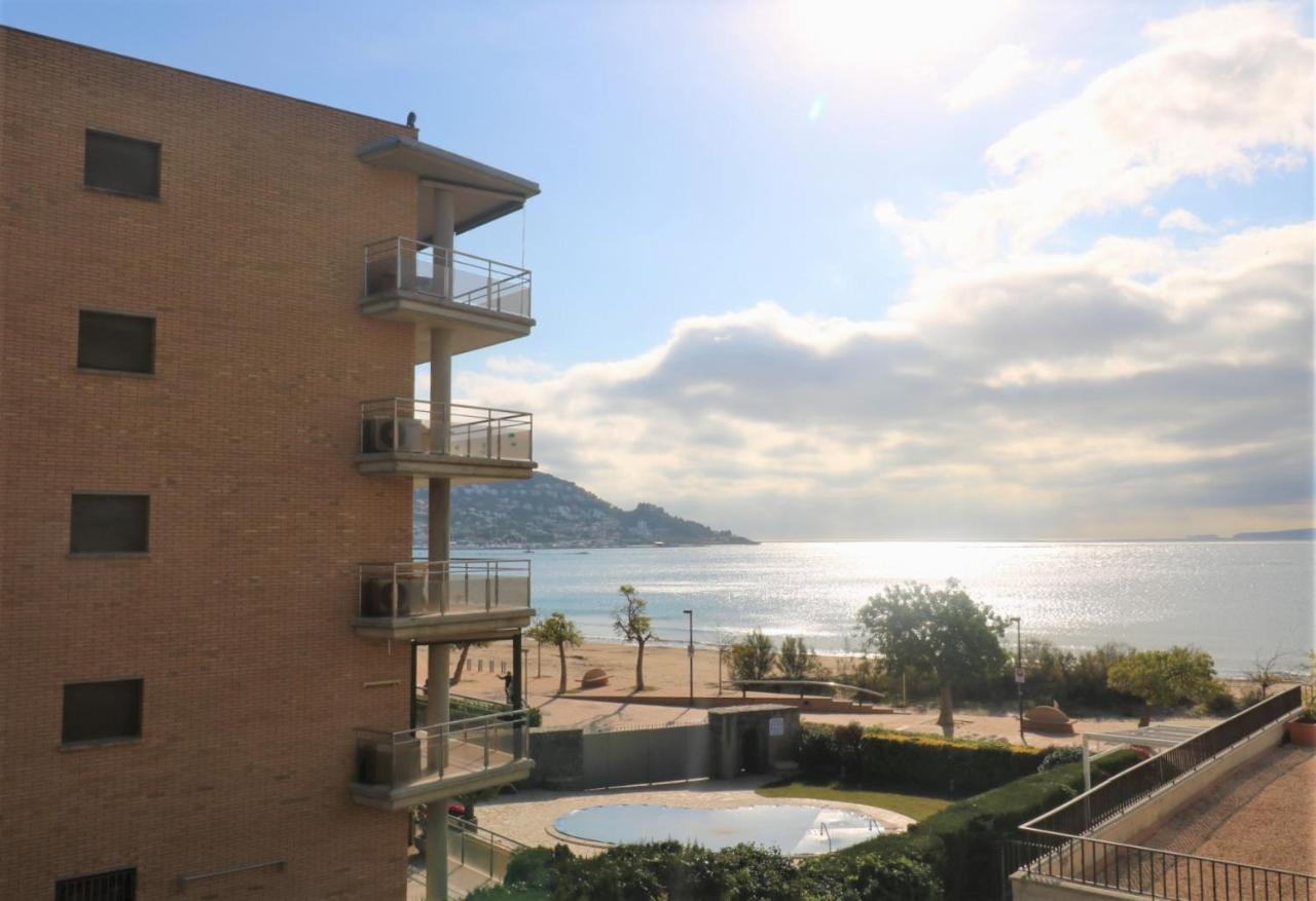 Appartement Castell Joncar,30 M De La Playa, 1Era Linea De Mar, Vista Al Mar à Roses Extérieur photo